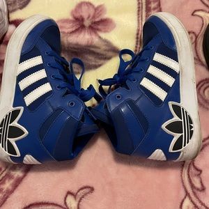 Blue and white Adidas 1.5y